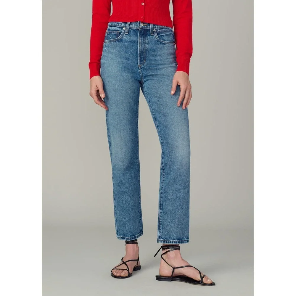Joe's Jeans The Margot Slim Ankle Boundless High Rise Straight Leg Blue‎ Size 25